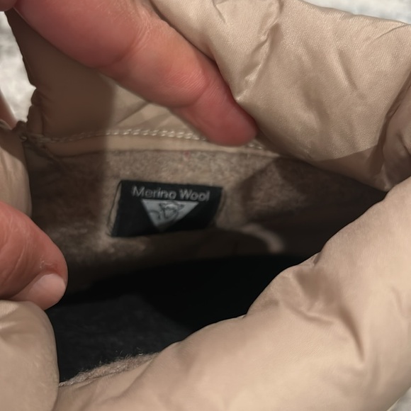 Paul Green Beige Nubuck Wool-Lined High-Top Sneakers 9.5 Winter Boot Style - Picture 8 of 11